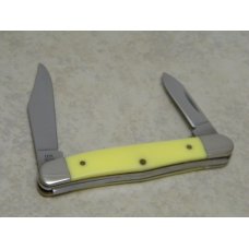 Case MM USA 2000 Yellow 3208 SS Millennium Half Whittler Knife Case MM USA 2000 Yellow 3208 SS Millennium Half Whittler Knife