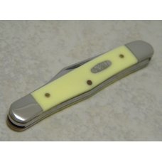 Case MM USA 2000 Yellow 3208 SS Millennium Half Whittler Knife Case MM USA 2000 Yellow 3208 SS Millennium Half Whittler Knife