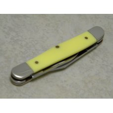 Case MM USA 2000 Yellow 3208 SS Millennium Half Whittler Knife Case MM USA 2000 Yellow 3208 SS Millennium Half Whittler Knife