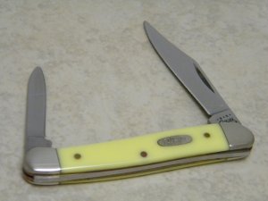 Case MM USA 2000 Yellow 32109X SS Millennium Baby Copperhead Knife