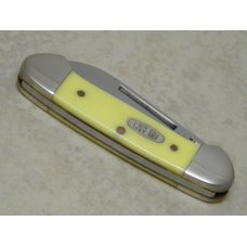 Case MM USA 2000 Yellow 32132 SS Millennium Baby Butterbean Mini Canoe Knife Case MM USA 2000 Yellow 32132 SS Millennium Baby Butterbean Mini Canoe Knife