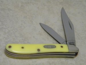 Case MM USA 2000 Yellow 3220 SS Millennium Barehead Peanut Jack Knife