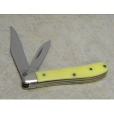 Case MM USA 2000 Yellow 3220 SS Millennium Barehead Peanut Jack Knife Case MM USA 2000 Yellow 3220 SS Millennium Barehead Peanut Jack Knife