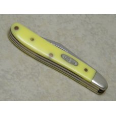 Case MM USA 2000 Yellow 3220 SS Millennium Barehead Peanut Jack Knife Case MM USA 2000 Yellow 3220 SS Millennium Barehead Peanut Jack Knife