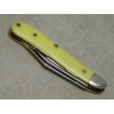 Case MM USA 2000 Yellow 3220 SS Millennium Barehead Peanut Jack Knife Case MM USA 2000 Yellow 3220 SS Millennium Barehead Peanut Jack Knife