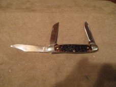 QUEEN 9160 STOCKMAN POCKET KNIFE WITH BONE HANDLE QUEEN 9160 STOCKMAN POCKET KNIFE WITH BONE HANDLE