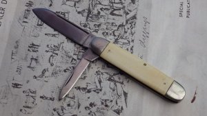 Camillus #23 Large Jack White Comp Handles Short Line Tang Stamp  1946-1950