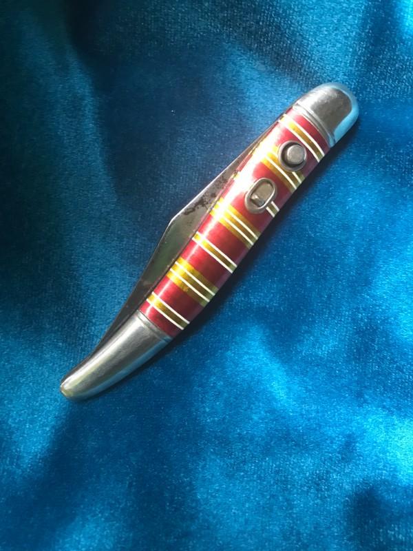Vintage Candy Stripe Imperial Switchblade Knife Vintage Candy Stripe Imperial Switchblade Knife