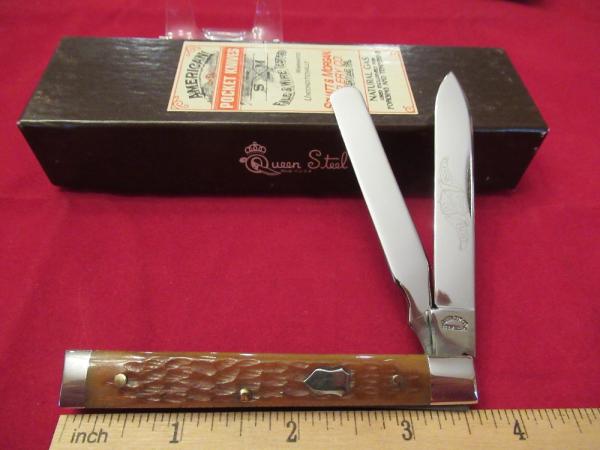 Queen Classic Cutlery Co Rootbeer Bone 