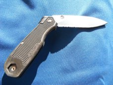 NOS Schrade CH7 U.S.A. combo edge blade linerlock folding pocket knife, NEW OLD STOCK, MADE IN USA!!