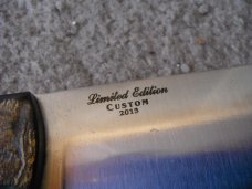 HUGE Rare Limited production Bark River Knives CUSTOM 2013 Buffalo horn scales NIB/NOS NEW OLD STOCK HUGE Rare Limited production Bark River Knives CUSTOM 2013 Buffalo horn scales NIB/NOS NEW OLD STOCK