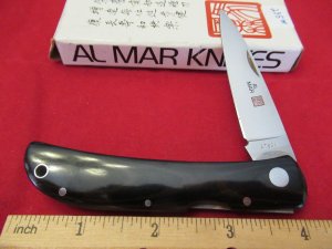 AL-Mar Falcon Black Micarta Model # 1003-BM