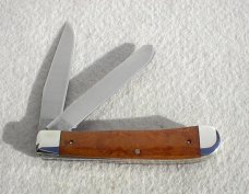 NEW OLD STOCK RARE CASE XX USA 1991 LARGE 4 1/8" TRAPPER GENUINE CURLY MAPLE #7254 KNIFE - W/BOX