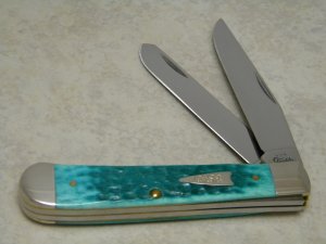 Case XX USA 2003 Jade Bone 6254 SS Trapper Knife