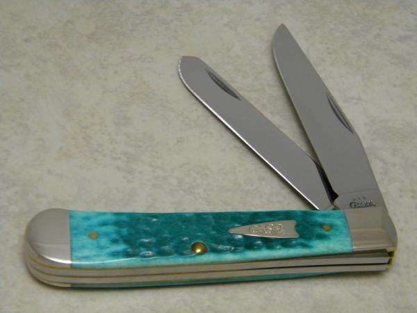 Case XX USA 2003 Jade Bone 6254 SS Trapper Knife Case XX USA 2003 Jade Bone 6254 SS Trapper Knife