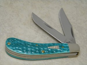 Case XX USA 2004 Tony Bose Jade Bone T.B. 62110 SS Saddlehorn Knife