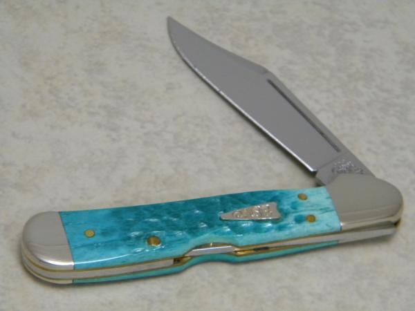 Case XX USA 2003 Jade Bone 61749L SS Mini Copperlock Knife