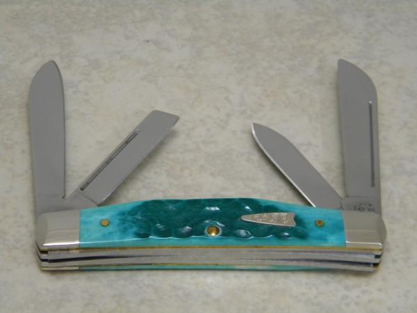 Case XX USA 2003 Jade Bone 64052 SS Medium Congress Knife Case XX USA 2003 Jade Bone 64052 SS Medium Congress Knife