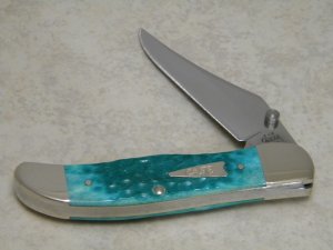Case XX USA 2003 Jade Bone 61265LC SS Linerlock Folding Hunter Knife