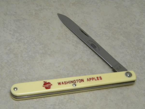 Schrade + USA 102 Composition Razor Blade Stainless "Washington Apples" Melon Tester Knife Schrade + USA 102 Composition Razor Blade Stainless "Washington Apples" Melon Tester Knife