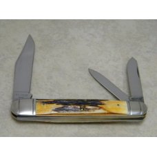 Winchester Trademark Made in USA Stag 350101 Large Whittler - 1996 NKCA Club Knife Winchester Trademark Made in USA Stag 350101 Large Whittler - 1996 NKCA Club Knife