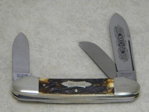 Kissing Crane Solingen Germany Stag Gunboat Canoe 1977 NKC&DA NKCA Club Knife
