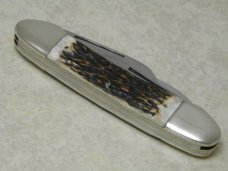 Kissing Crane Solingen Germany Stag Gunboat Canoe 1977 NKC&DA NKCA Club Knife