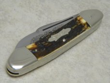 Kissing Crane Solingen Germany Stag Gunboat Canoe 1977 NKC&DA NKCA Club Knife