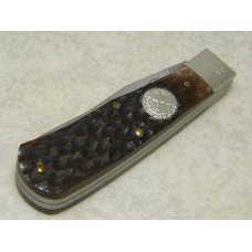 Camillus New York USA Bone Remington Salutes The NKCA 1972-1997 Mini Trapper Knife