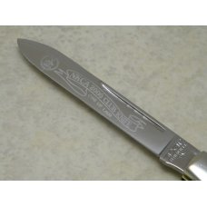 Schatt & Morgan Titusville PA. Smooth Black Horn 2000 NKCA Club Doctors Knife Schatt & Morgan Titusville PA. Smooth Black Horn 2000 NKCA Club Doctors Knife