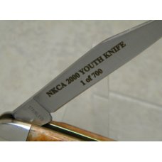 Puma Germany Stainless Burnt Jigged Bone 2 Blade Stockman - 2000 NKCA Youth Knife Puma Germany Stainless Burnt Jigged Bone 2 Blade Stockman - 2000 NKCA Youth Knife
