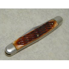Puma Germany Stainless Burnt Jigged Bone 2 Blade Stockman - 2000 NKCA Youth Knife Puma Germany Stainless Burnt Jigged Bone 2 Blade Stockman - 2000 NKCA Youth Knife