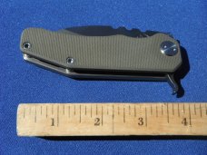 Medford Knife and Tool Deployment Line 187 (F) Flipper 3.375"  D2 Plain Blade, OD G10