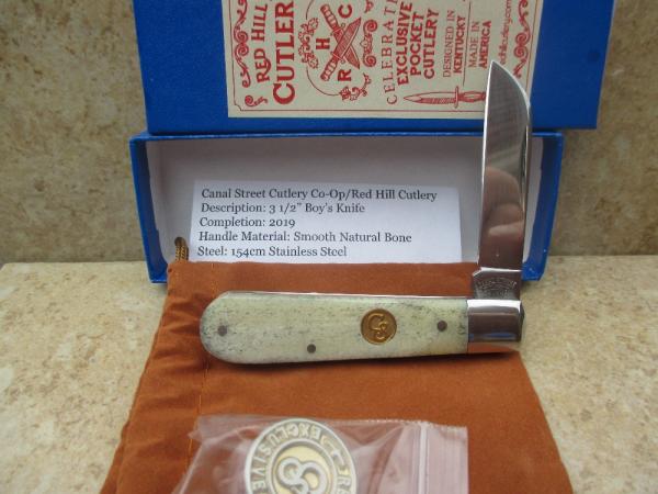 Canal Street Cutlery Co-Op Boy's Knife Smooth Natural Bone Canal Street Cutlery Co-Op Boy's Knife Smooth Natural Bone