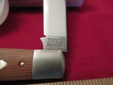 Great Eastern Cutlery Natural Canvas Micarta Ram Foot Pattern # 933119 Great Eastern Cutlery Natural Canvas Micarta Ram Foot Pattern # 933119