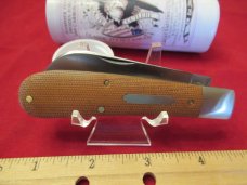 Great Eastern Cutlery Natural Canvas Micarta Ram Foot Pattern # 933119 Great Eastern Cutlery Natural Canvas Micarta Ram Foot Pattern # 933119