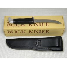 Buck 118 USA Black Personal Fixed Blade Hunting Sheath Knife in Box - Pre-1986 Buck 118 USA Black Personal Fixed Blade Hunting Sheath Knife in Box - Pre-1986