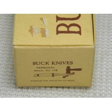 Buck 118 USA Black Personal Fixed Blade Hunting Sheath Knife in Box - Pre-1986 Buck 118 USA Black Personal Fixed Blade Hunting Sheath Knife in Box - Pre-1986