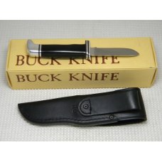 Buck 116 USA Black Caper Fixed Blade Hunting Sheath Knife in Box - Pre-1986 Buck 116 USA Black Caper Fixed Blade Hunting Sheath Knife in Box - Pre-1986