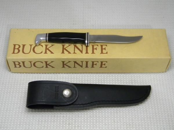 Buck 102 USA Black Woodsman Fixed Blade Hunting Sheath Knife in Box c.1970's Buck 102 USA Black Woodsman Fixed Blade Hunting Sheath Knife in Box c.1970's