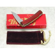 Buck 527-RD USA The Treasury Red Laminated Wood Folding Lockback Knife & Pouch in Box Buck 527-RD USA The Treasury Red Laminated Wood Folding Lockback Knife & Pouch in Box