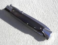 NEW OLD STOCK ITALIAN STILETTO 9" GENUINE EUROPEN  HORN SWING GUARD KNIFE