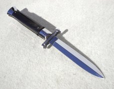 NEW OLD STOCK ITALIAN STILETTO 9" GENUINE EUROPEN  HORN SWING GUARD KNIFE