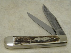 Bulldog Brand Germany Stag "1981 Old Dominion Knife Collectors Association" Trapper Knife