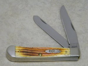 Case XX USA 2012 Sunset Bone 6254 SS Trapper Knife
