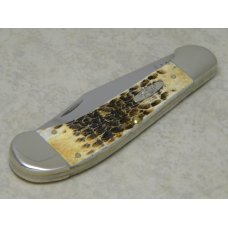 Case XX USA 2011 Burnt Jigged Amber Bone 61100 SS Saddlehorn Knife Case XX USA 2011 Burnt Jigged Amber Bone 61100 SS Saddlehorn Knife
