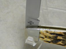 Case XX USA 2015 Burnt Jigged Amber Bone T.B.61117 SS Tony Bose Sway Back Gent Knife Case XX USA 2015 Burnt Jigged Amber Bone T.B.61117 SS Tony Bose Sway Back Gent Knife