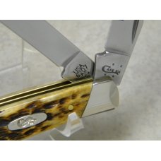 Case XX USA 2016 Burnt Jigged Amber Bone 6207 SS "Pilot Test Run" Mini Trapper Knife Case XX USA 2016 Burnt Jigged Amber Bone 6207 SS "Pilot Test Run" Mini Trapper Knife