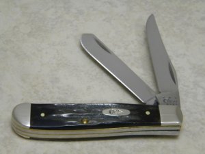 Case XX USA 2013 Buffalo Horn BH207 SS Mini Trapper Knife