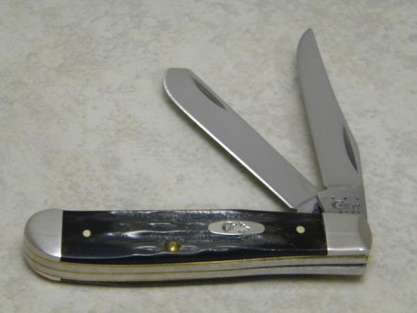 Case XX USA 2013 Buffalo Horn BH207 SS Mini Trapper Knife